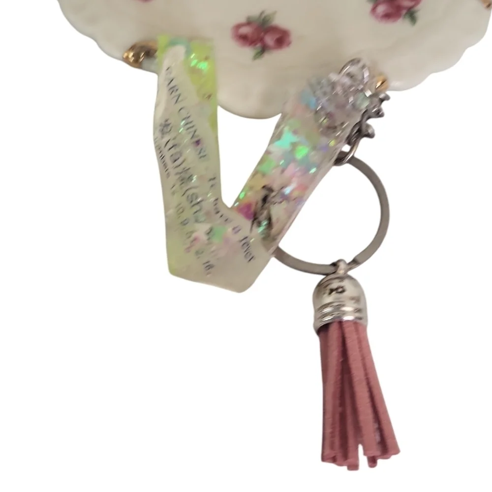 Fortune V sparkely keyring